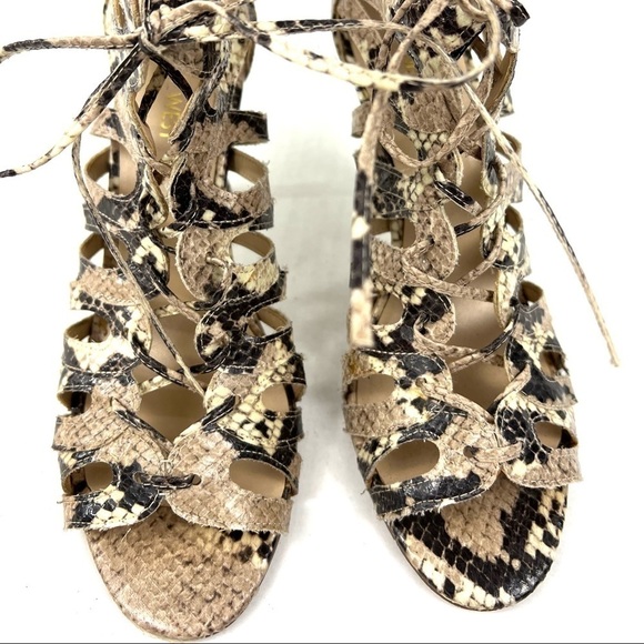 Nine West Ambroseo Lace-Up Caged Sandals - Size 8 - Picture 6 of 13